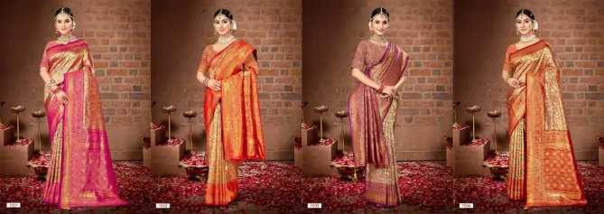 Sheela 32 By Bunawat Banarasi Silk Wedding Sarees Wholesale Price In Surat
